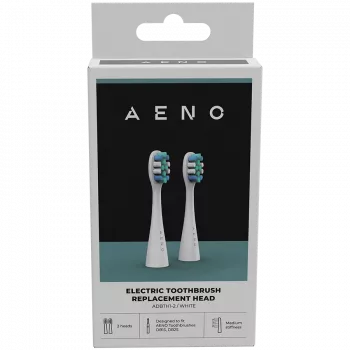 AENO pakaitiniai šepetėlių antgaliai, balti, Dupont šereliai, rinkinyje 2 vnt. (skirti ADB0001S/ADB0002S)
