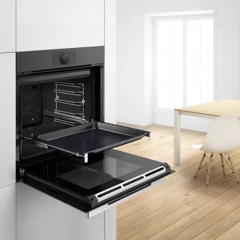 Bosch HEZ638070 orkaitės dalis / priedas Teleskopinis kreiptuvas Ruda Nerūdijantis plienas
