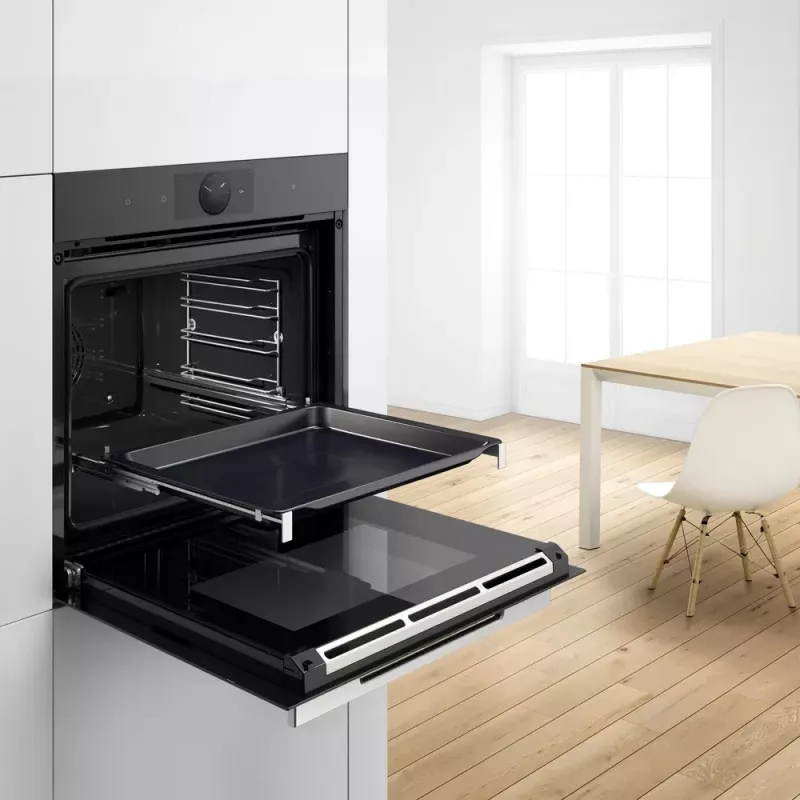Bosch HEZ638070 orkaitės dalis / priedas Teleskopinis kreiptuvas Ruda Nerūdijantis plienas