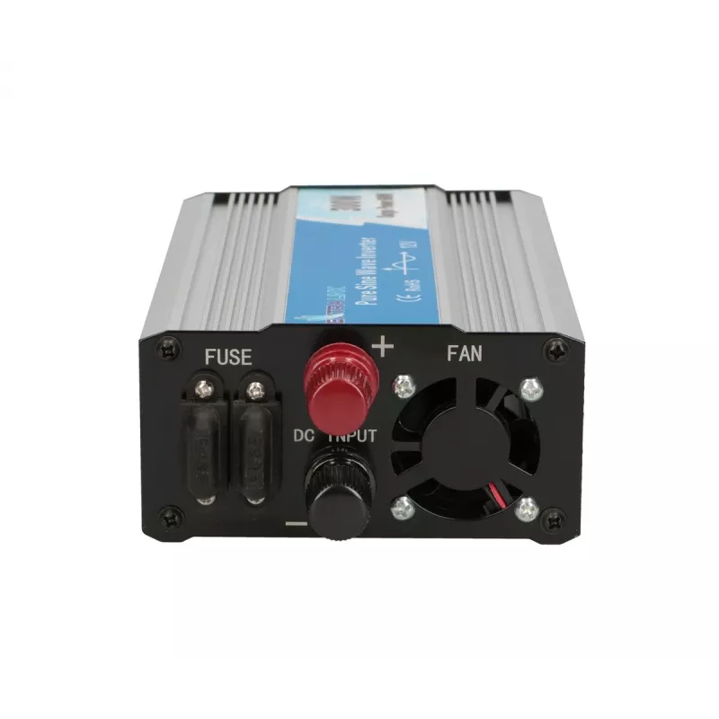Įtampos keitiklis Extralink OPIP-300W 12V 300W gryna sinusoidė, aliuminio korpusas, aktyvus aušinimas