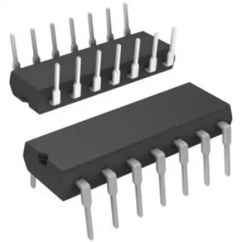 Operacinis stiprintuvas IC Texas Instruments LT1014CN — keturių tikslumo operacinių stiprintuvų rinkinys PDIP-14 korpuse