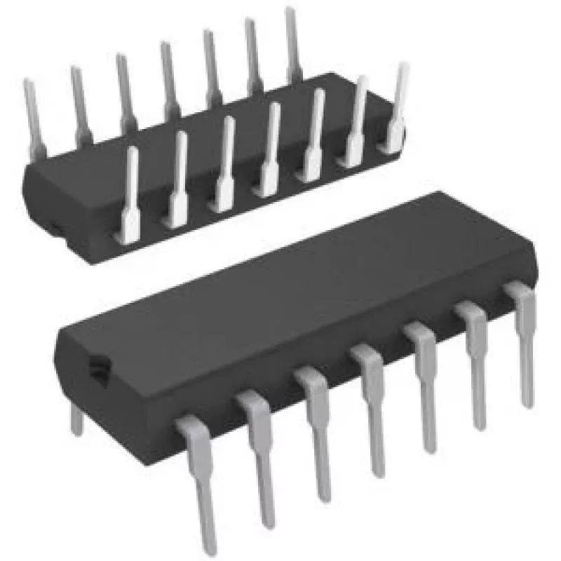 Operacinis stiprintuvas IC Texas Instruments LT1014CN — keturių tikslumo operacinių stiprintuvų rinkinys PDIP-14 korpuse