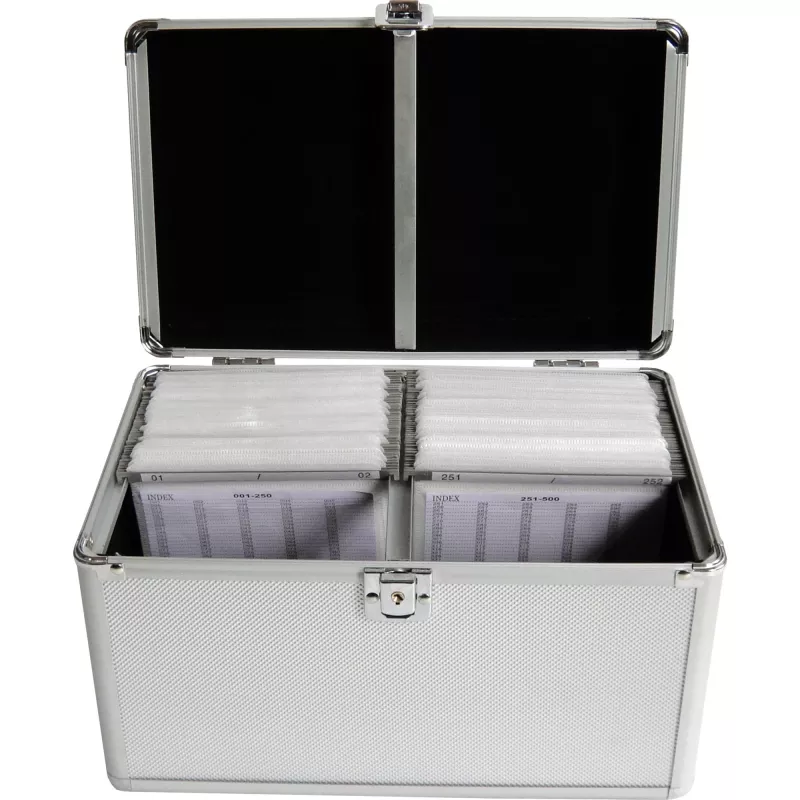 Dėžutė MediaRange BOX75 200 diskų, sidabrinė