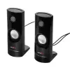 2 krypčių laidinė kompiuterio kolonėlė Audiocore AC860, 2.0 kanalai, 4 W RMS, maitinimas USB, 3,5 mm įvestis, juoda