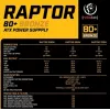 Maitinimo blokas RAPTOR 600W BRONZE 80+, Vienguba linija, DC-DC