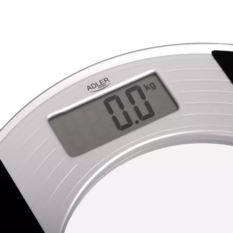 Adler | Kūno sudėties svarstyklės | Maksimalus svoris (talpa) 150 kg | Tikslumas 100 g | Stiklas