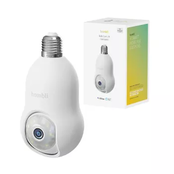 Hombli Smart Outdoor Camera, Bulb Cam 2K, White