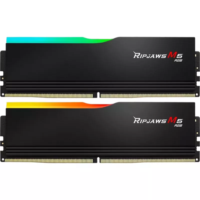 DIMM 32 GB DDR5-6800 (2x 16 GB) Dual-Kit, atmintinė juoda, F5-6800J3445G16GX2-RM5RK, Ripjaws M5 RGB, INTEL XMP