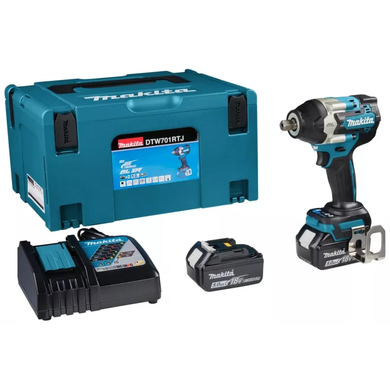 Makita DTW701RTJ elektrinis suktuvas / smūginis suktuvas 1000 RPM Juoda, Mėlyna