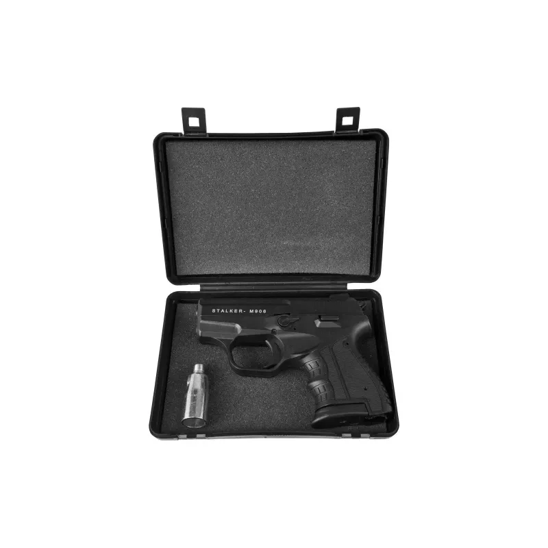 Signalinis šaudymo tuščiaisiais šoviniais pistoletas STALKER M906 BAS kalibras .22 Long Blank (6 mm) juodas
