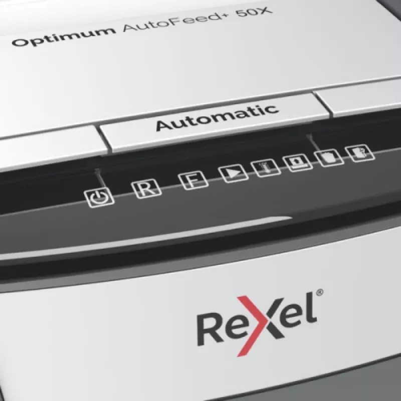 Rexel Optimum AutoFeed+ 50X Automatinis kryžminio pjovimo popieriaus smulkintuvas P4