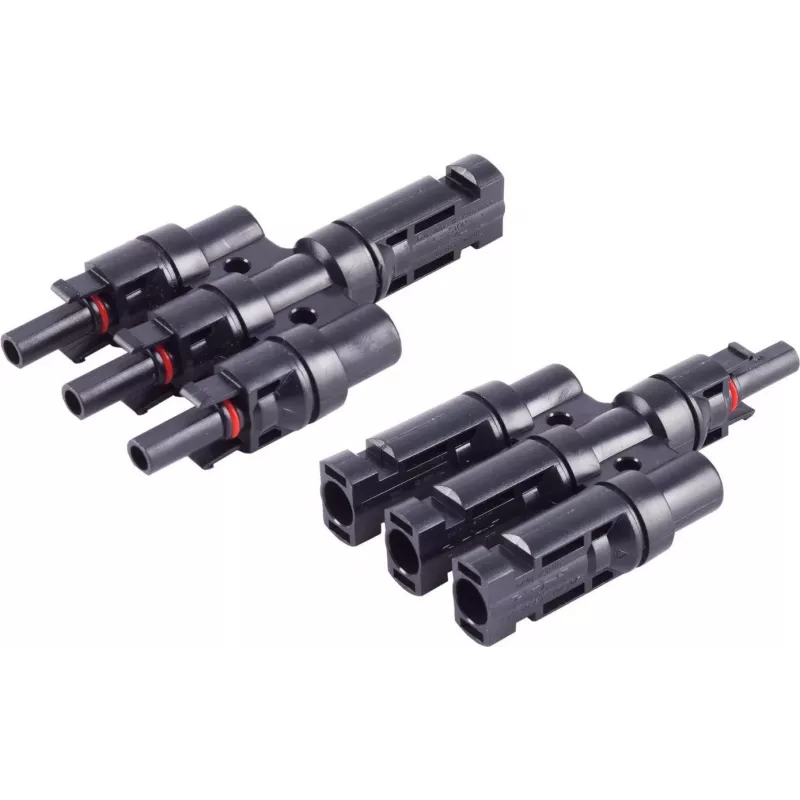 shiverpeaks ®-PV4 T-Adapter Set, 3/1, IP68, 1.5kV, juoda (BS02-21013)