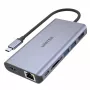 Hub UNITEK uHUB S7 USB 3.2 Gen 1 Type-C Pilka