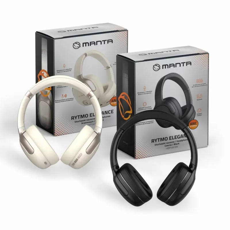 Ausinės Manta HDP1001CR Rytmo Elegance Cream
