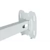 Sieninis laikiklis AVTEK WallMount Next 1200 — plieninis, baltas, teleskopinis, 360° pasukamas, pakreipiamas ±42°, maks. apkrova 20 kg