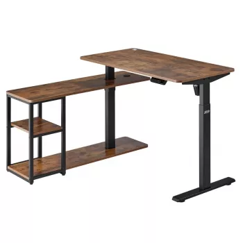 Elektrinis aukščio reguliuojamas stalas ergo office 380623 — maks. aukštis 121 cm, maks. apkrova 70 kg