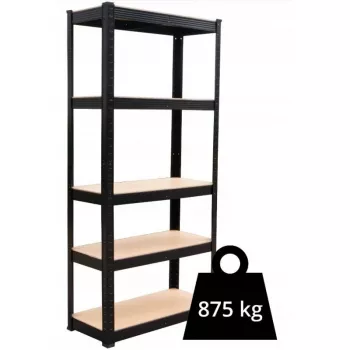 Topeshop Sandėliavimo stelažas P9040 sodo įrankių stelažas laisvai pastatomas cinkuotas plienas, MDF