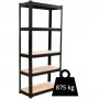 Topeshop Sandėliavimo stelažas P9040 sodo įrankių stelažas laisvai pastatomas cinkuotas plienas, MDF