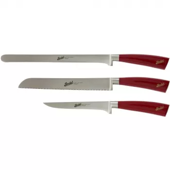 Virtuvinis peilis Berkel Elegance Red Ham-Set 3 vnt. KEP3HS00SRRGB