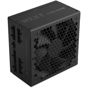 C750 GOLD CORE, kompiuterio maitinimo blokas juodas, 1x 12 kontaktų didelės galios GPU, 3x PCIe, kabelių valdymas, 750 W