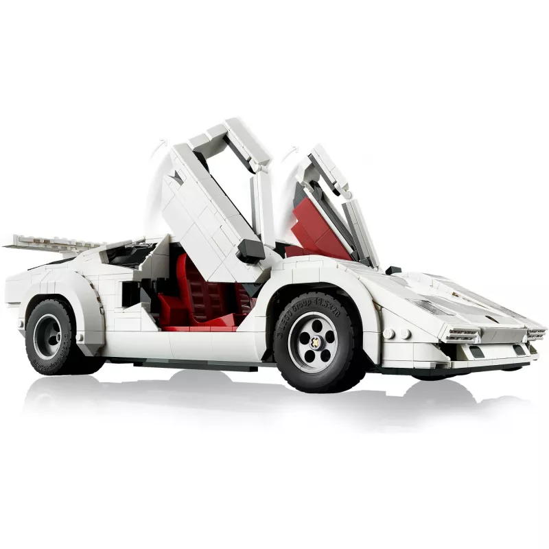 LEGO Icons konstruktorius Lamborghini Countach 5000 Quattrovalvole 10337 — demonstracinis modelis, 1 506 dalys, 340×90×160 mm