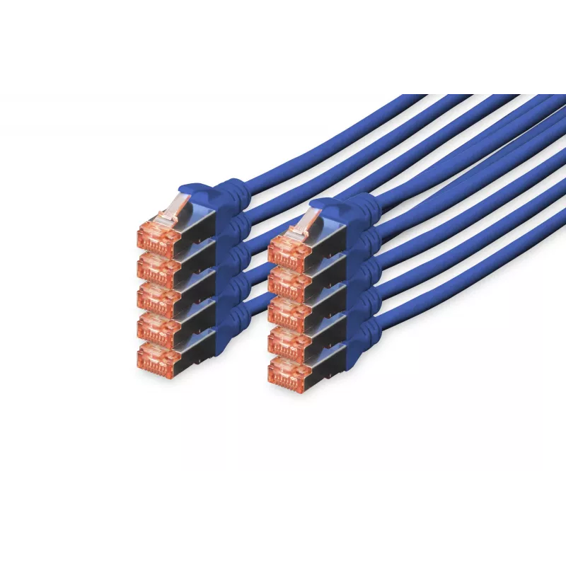 Tinklo kabelis Digitus CAT 6 S/FTP RJ-45 3 m mėlynas