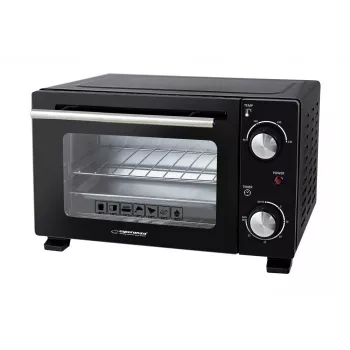 Mini krosnelė ESPERANZA EKO007N, 10 L, 800 W, juoda, maks. 250 °C, mechaninis laikmatis 30 min.
