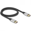 DeLOCK DisplayPort laidas 16K 60 Hz 1 m sidabrinis metalas
