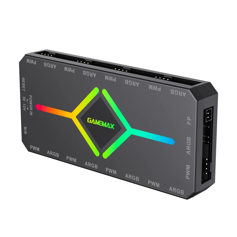 Gamemax | Nuotolinio valdymo pultelis | V4.0 ARGB PWM HUB BK | Juoda | Gamemax