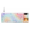 Mechaninė TKL žaidimų klaviatūra STEELSERIES Apex Pro TKL Gen 3 balta — JAV išdėstymas, RGB, reguliuojami jungikliai