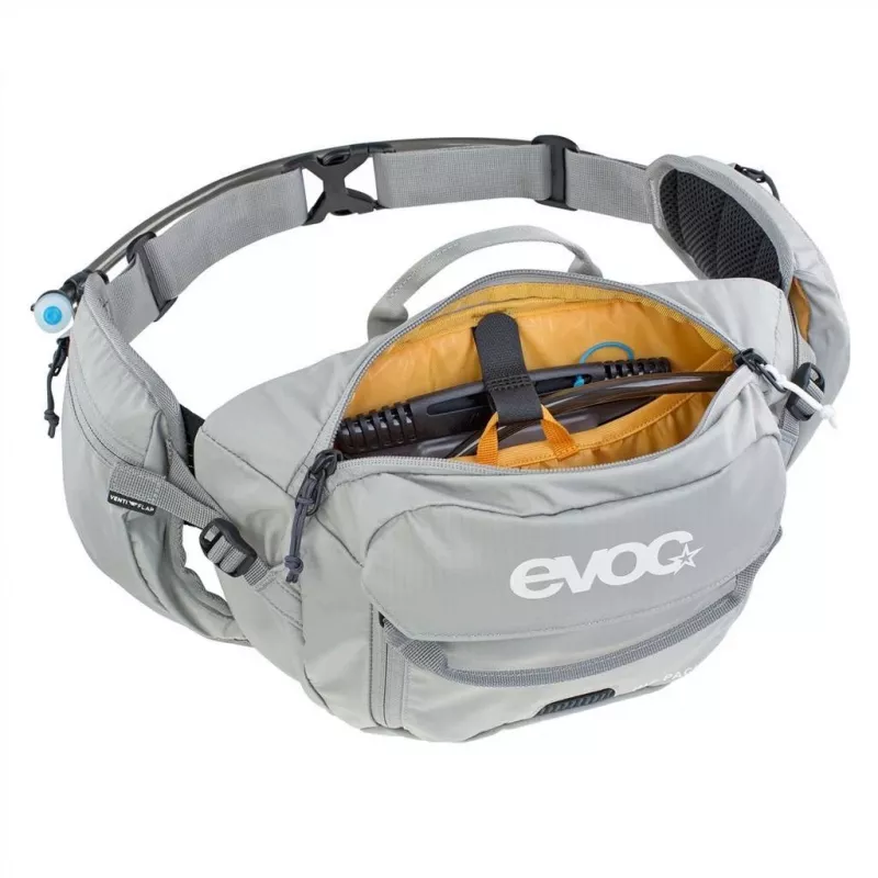 EVOC Hip Pack waist bag Mesh Nylon Ripstop Pilka 3L Unisex