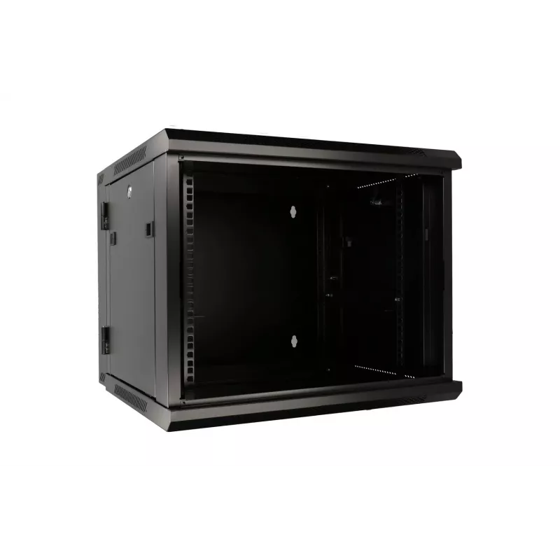 Extralink pakabinama spinta 9U 600x600 AZH juoda, sieninė, varstoma