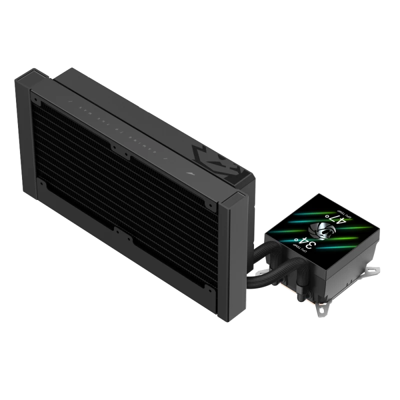 Gamemax CPU skysčio aušintuvas | GLACIER 240 LCD BK | Intel, AMD