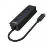 USB šakotuvas Unitek uHUB Q4 — 4 prievadų USB 3.2 Gen 1 (Type-A) šakotuvas, USB-C priegloba, 5 Gbit/s, 10 W, juodas