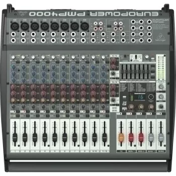 Behringer PMP4000 garso maišytuvas 20 kanalų 10 - 200000 Hz Juoda