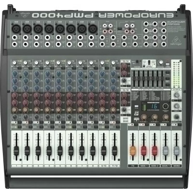 Behringer PMP4000 garso maišytuvas 20 kanalų 10 - 200000 Hz Juoda