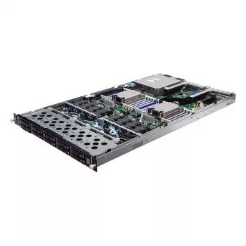 Serverio plika sistema ASRock 1U10E-MILAN2 — AMD SoC, LGA 4094, 10×2,5 col. nišų, 1600 W, DDR4-3200 RDIMM, PCIe 3.0, SATA III, Aspeed AST2500