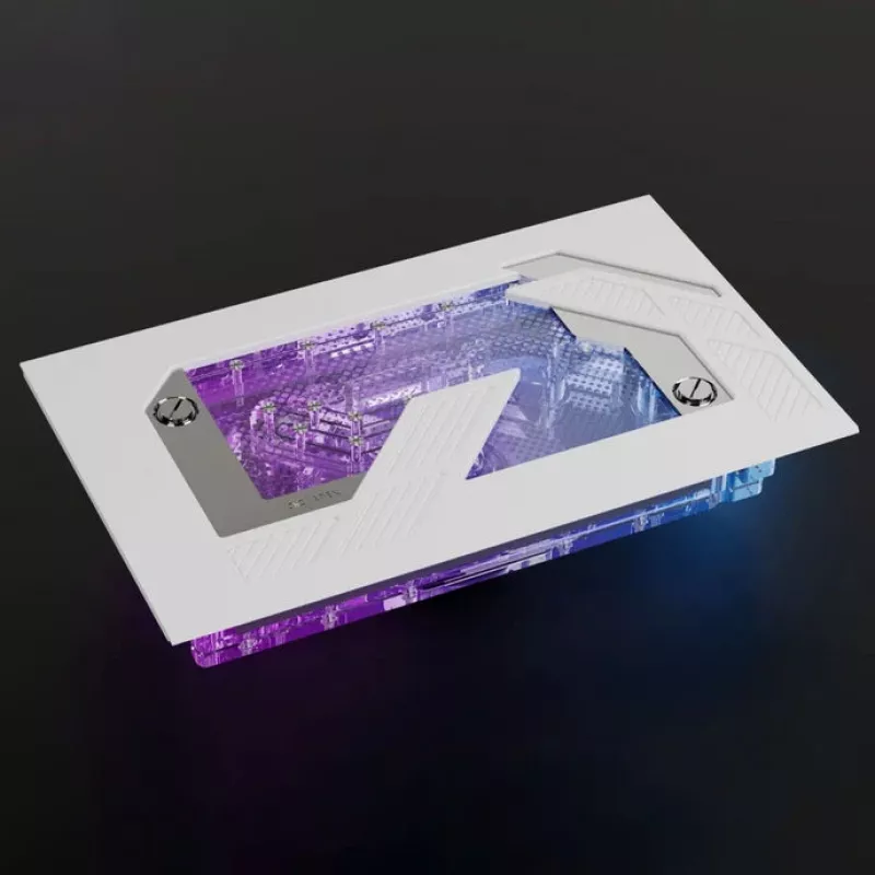 Alphacool Distroplate Apex Dark Base Pro 901 RGB Support — paskirstymo plokštė kompiuterio vandens aušinimui, modelis 14658