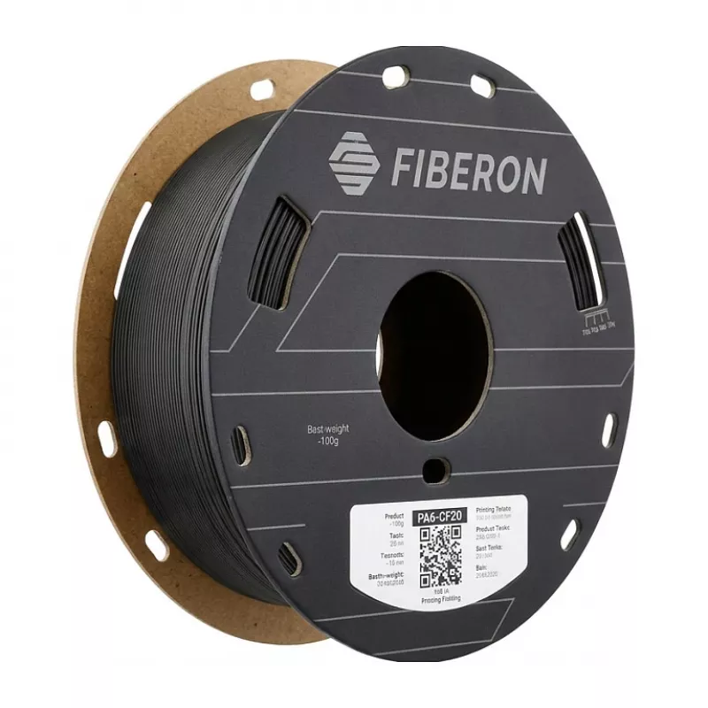 3D spausdintuvo siūlelis POLYMAKER Fiberon PA6-CF20 1,75 mm, sustiprintas anglies pluoštu