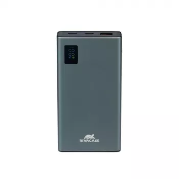 Išorinė baterija Rivacase VA1021 10000mAh, du USB išėjimai, LED indikatoriai, kompaktiškas nešiojamas įkroviklis