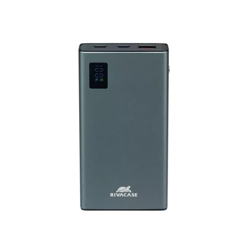 Išorinė baterija Rivacase VA1021 10000mAh, du USB išėjimai, LED indikatoriai, kompaktiškas nešiojamas įkroviklis
