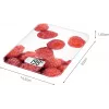 Beurer KS19 Berry Red, White Rectangle Electronic kitchen scale