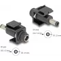 “DeLOCK” Keystone modulis DC 5.5 x 2.5 mm moteriškas į vyrišką juodas
