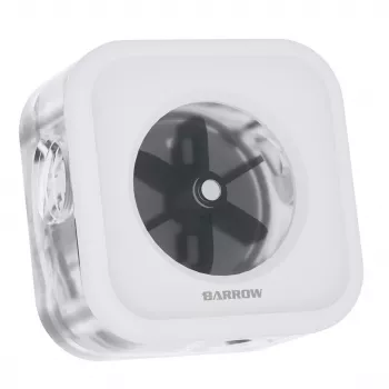 Srauto matuoklis Barrow SLFV2-RGB W ARGB baltas - skysčio aušinimo srauto jutiklis kompiuterinėms sistemoms