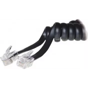 S/CONN 2m RJ10 Juoda Transparent ShiverPeaks
