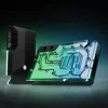 GPU vandens blokas ek water blocks EK-Quantum Vector³ FE RTX 5090 — Akrilo viršus