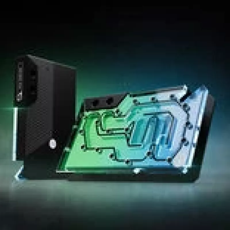 GPU vandens blokas ek water blocks EK-Quantum Vector³ FE RTX 5090 — Akrilo viršus
