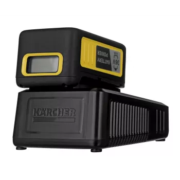 Baterijos ir įkroviklio rinkinys Karcher Starter Kit Battery Power 36/25 — 36 V, 2500 mAh, geltona