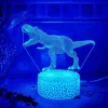 Stalinis LED šviestuvas MANTA SNL117RGB RGB 3D dinozaurų šviesos dekoracija