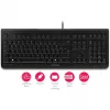 CHERRY KC 1000 klaviatūra, skirta biurui, USB, QWERTY, ispaniška, juoda